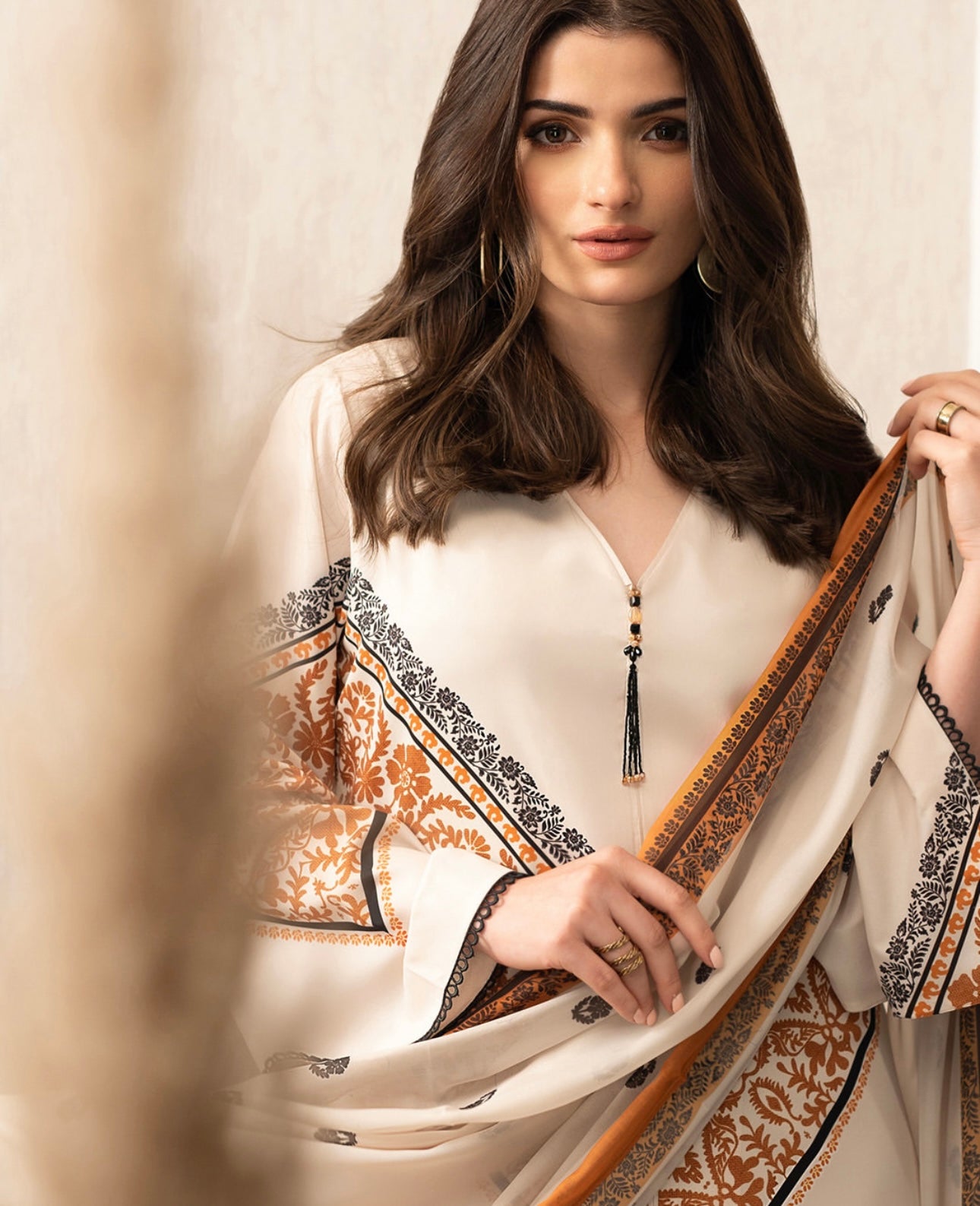 Anaya - Stitched 2Pc printed Suit - Premium Swiss Lawn