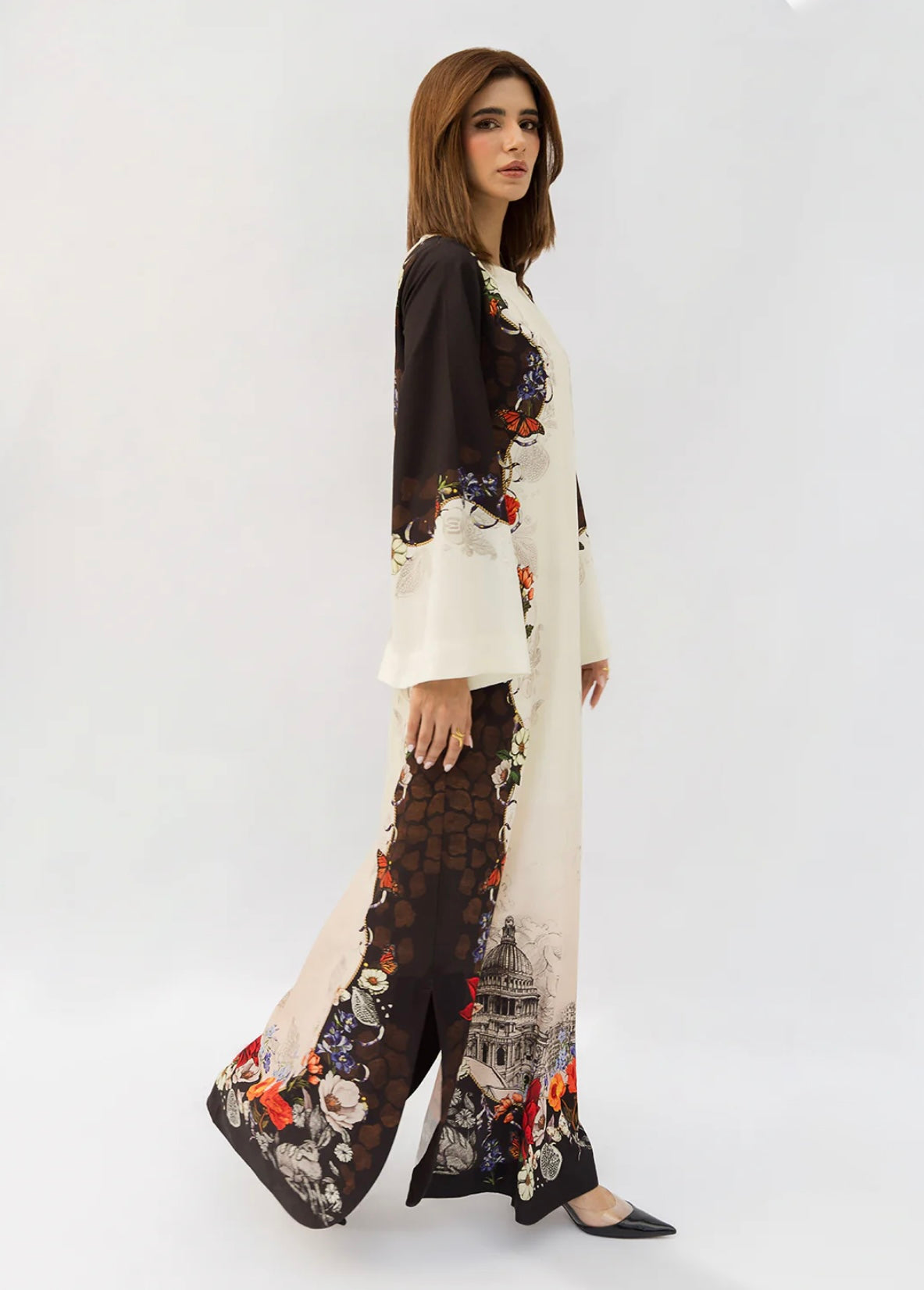 Gulmit Long - Stitched 2Pc - Soft Silk