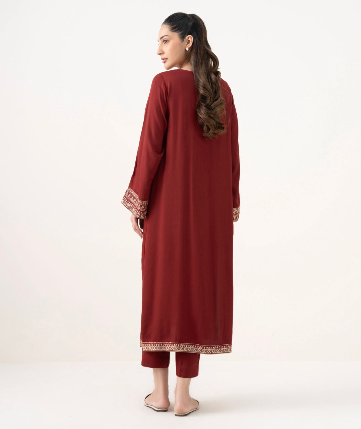 Eshal - 3pc Embroidred Suit - Premium Fabric