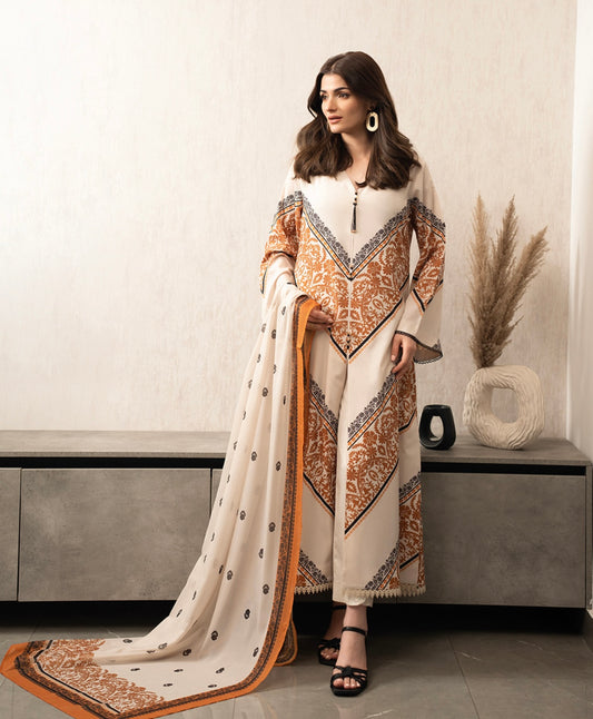 Anaya - Stitched 2Pc printed Suit - Premium Swiss Lawn