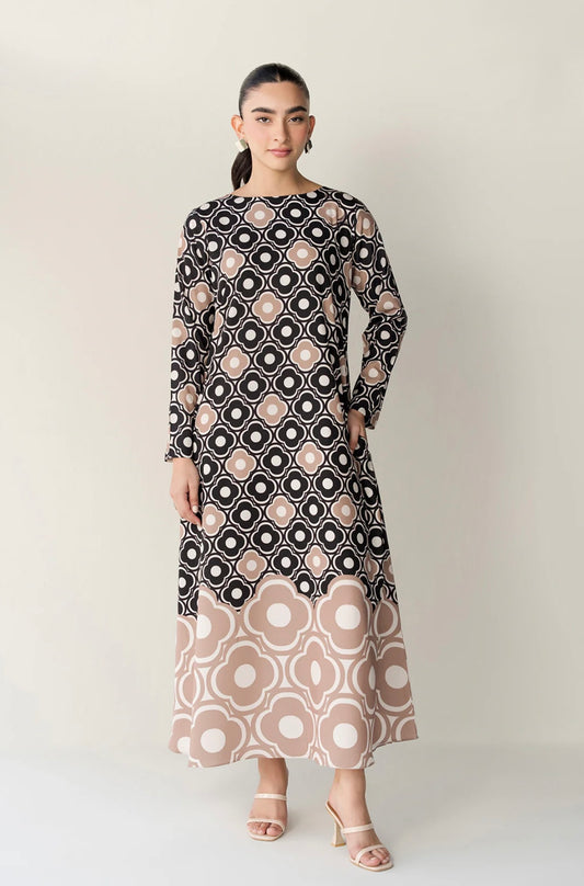 Dahel - Stitched 2Pc printed Suit - Premium Fabric