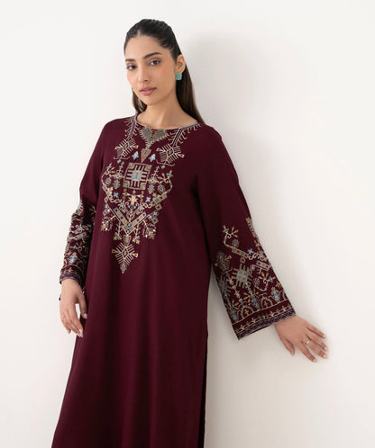 Nida - 3pc Embroidered Suit - Premium Fabric