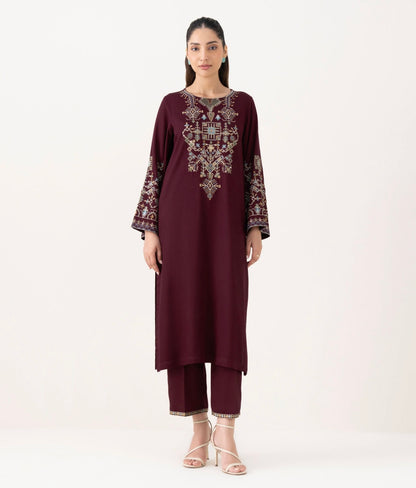 Nida - 3pc Embroidered Suit - Premium Fabric