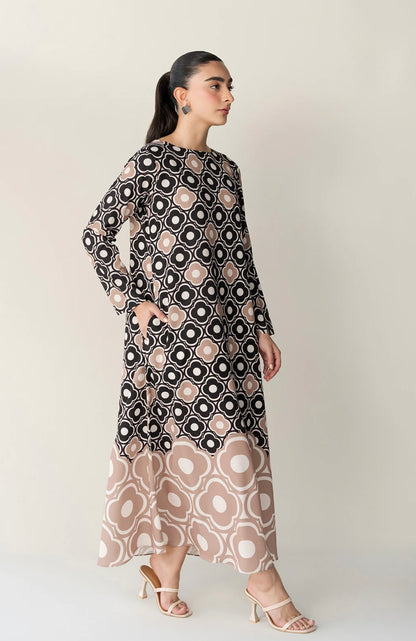 Dahel - Stitched 2Pc printed Suit - Premium Fabric