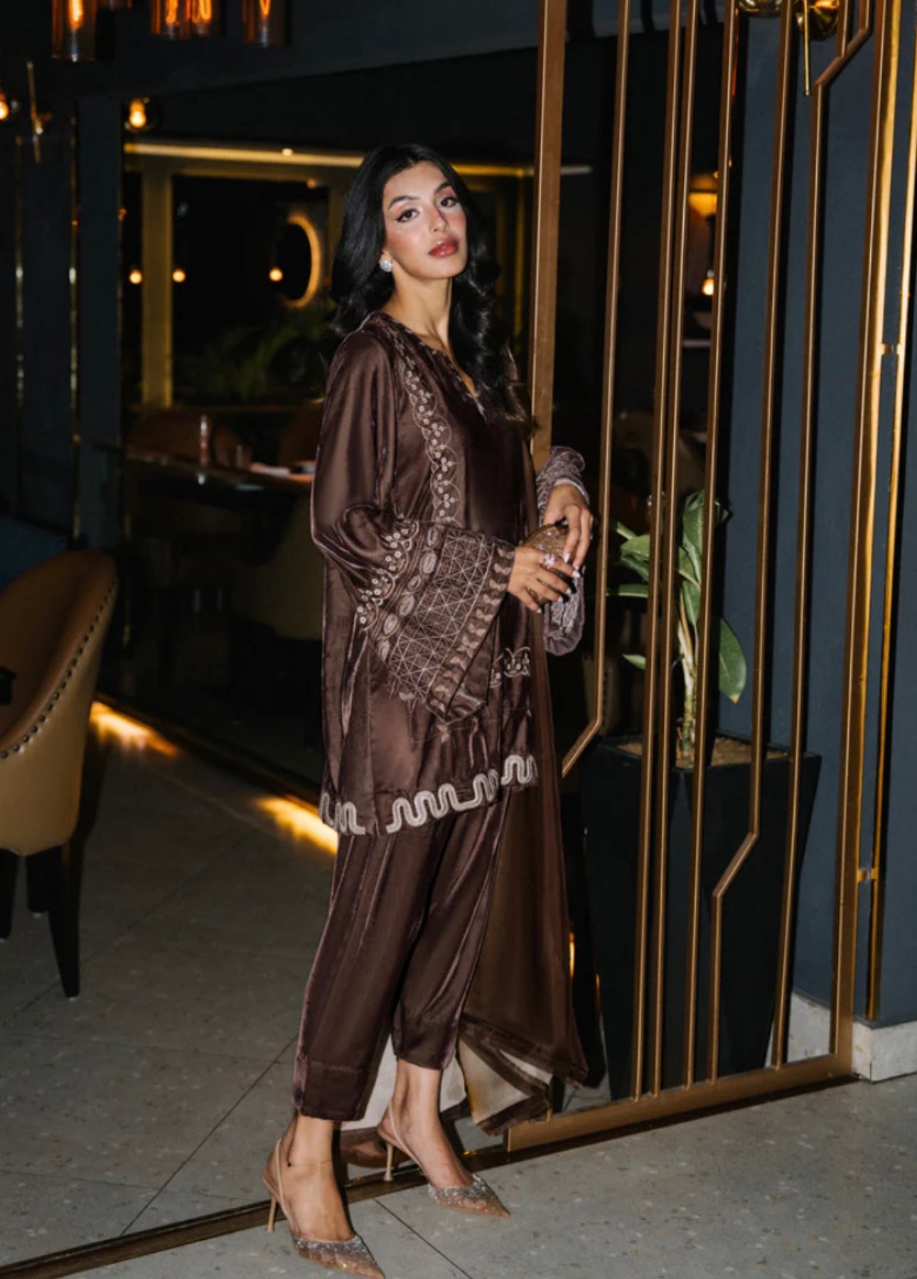 Zuri - Stitched Embroidered 2Pc - Premium Velvet