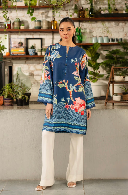 Nawal - Stitched 2Pc printed Suit - Premium Silk
