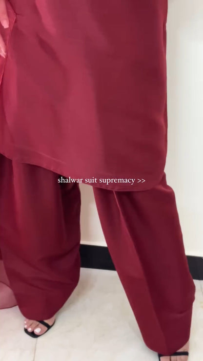 Jahania - Farshi Shalwar 3pc -Premium Linen