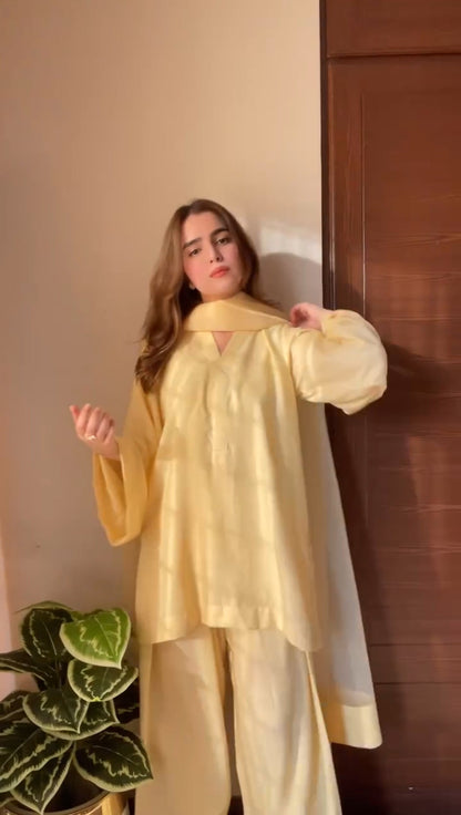 Jahania - Farshi Shalwar 3pc -Premium Linen