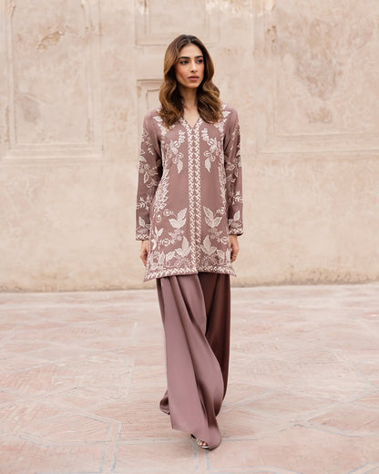 Malika - 2Pc Embroidred Suit - Premium Swiss Lawn