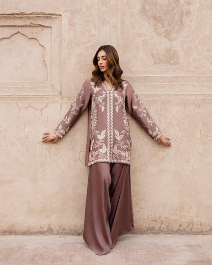 Malika - 2Pc Embroidred Suit - Premium Swiss Lawn