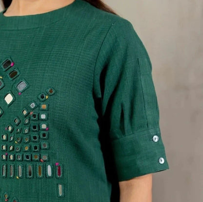 Sophia - Embroidered Mirror Work 2pc suit