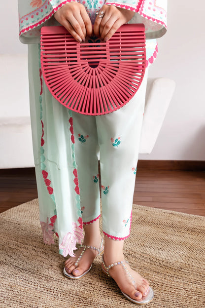 Yumna - Stitched 2Pc printed Suit - Premium Silk