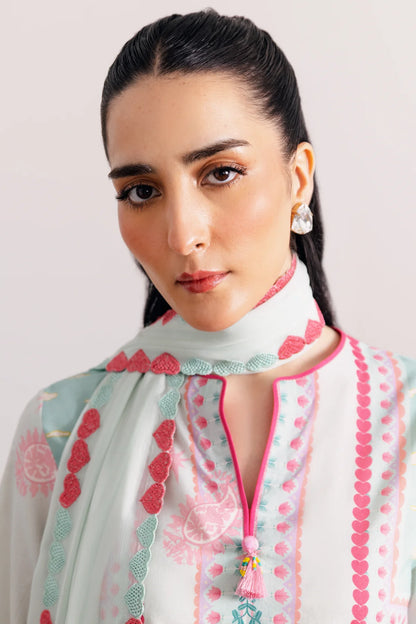 Yumna - Stitched 2Pc printed Suit - Premium Silk