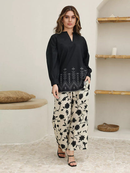 Areesha - Stitched 2Pc printed Suit - Premium Silk