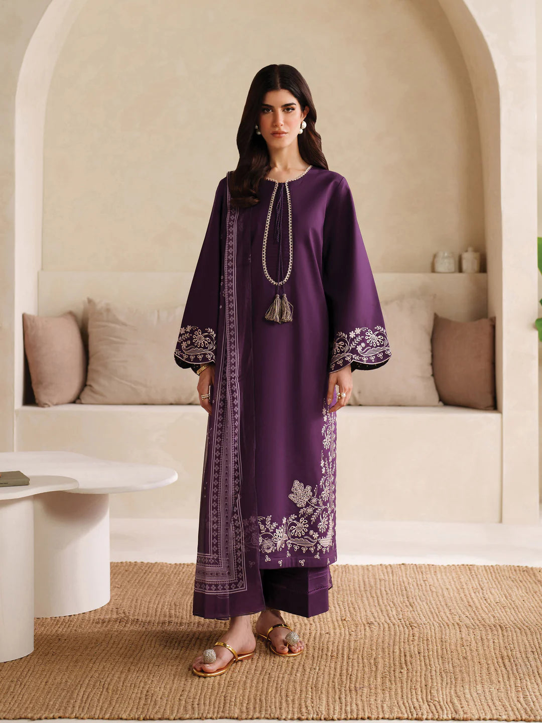 Kanza - 2Pc Embroidred Suit - Premium Linen Fabric