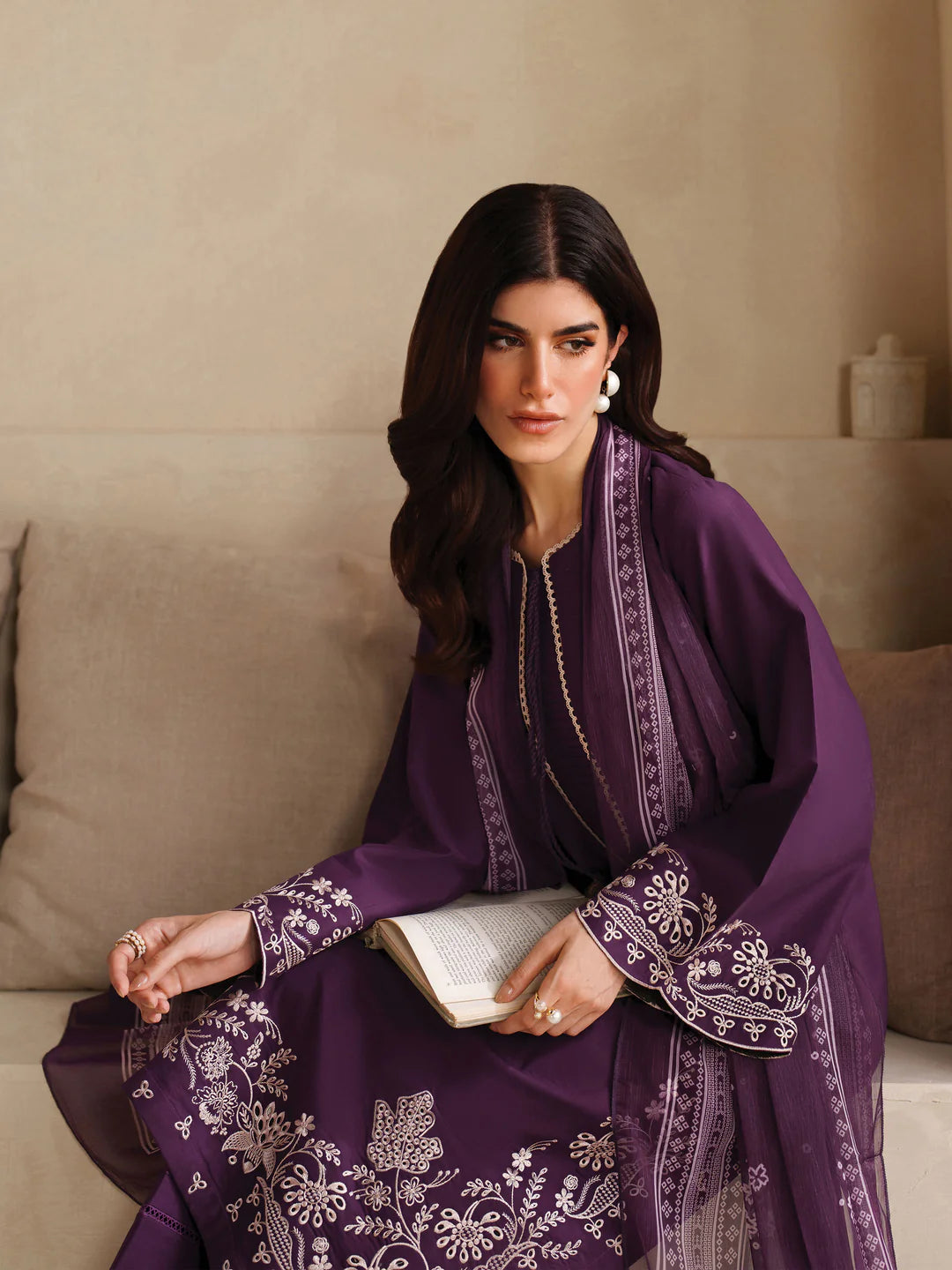 Kanza - 2Pc Embroidred Suit - Premium Linen Fabric