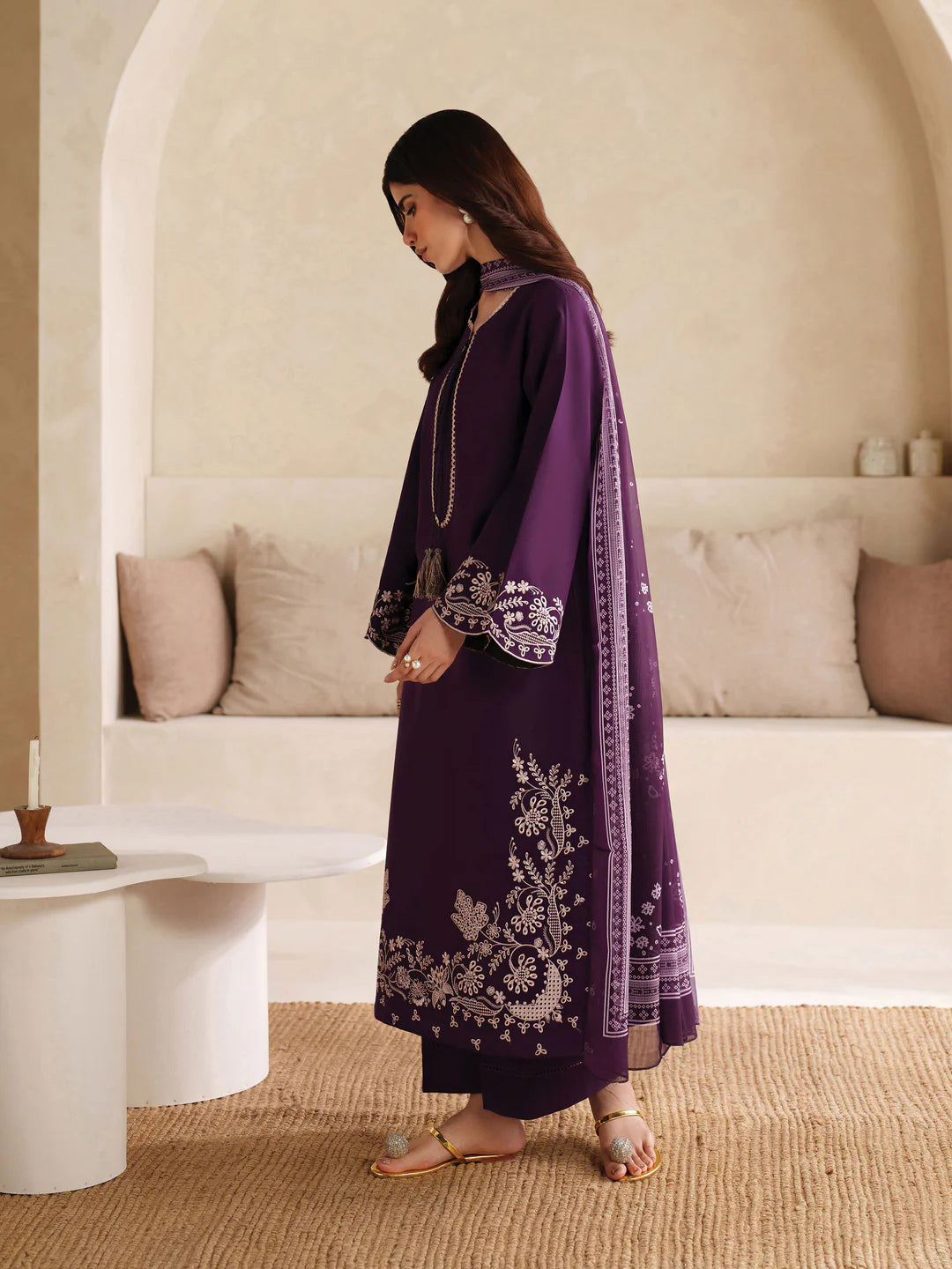 Kanza - 2Pc Embroidred Suit - Premium Linen Fabric