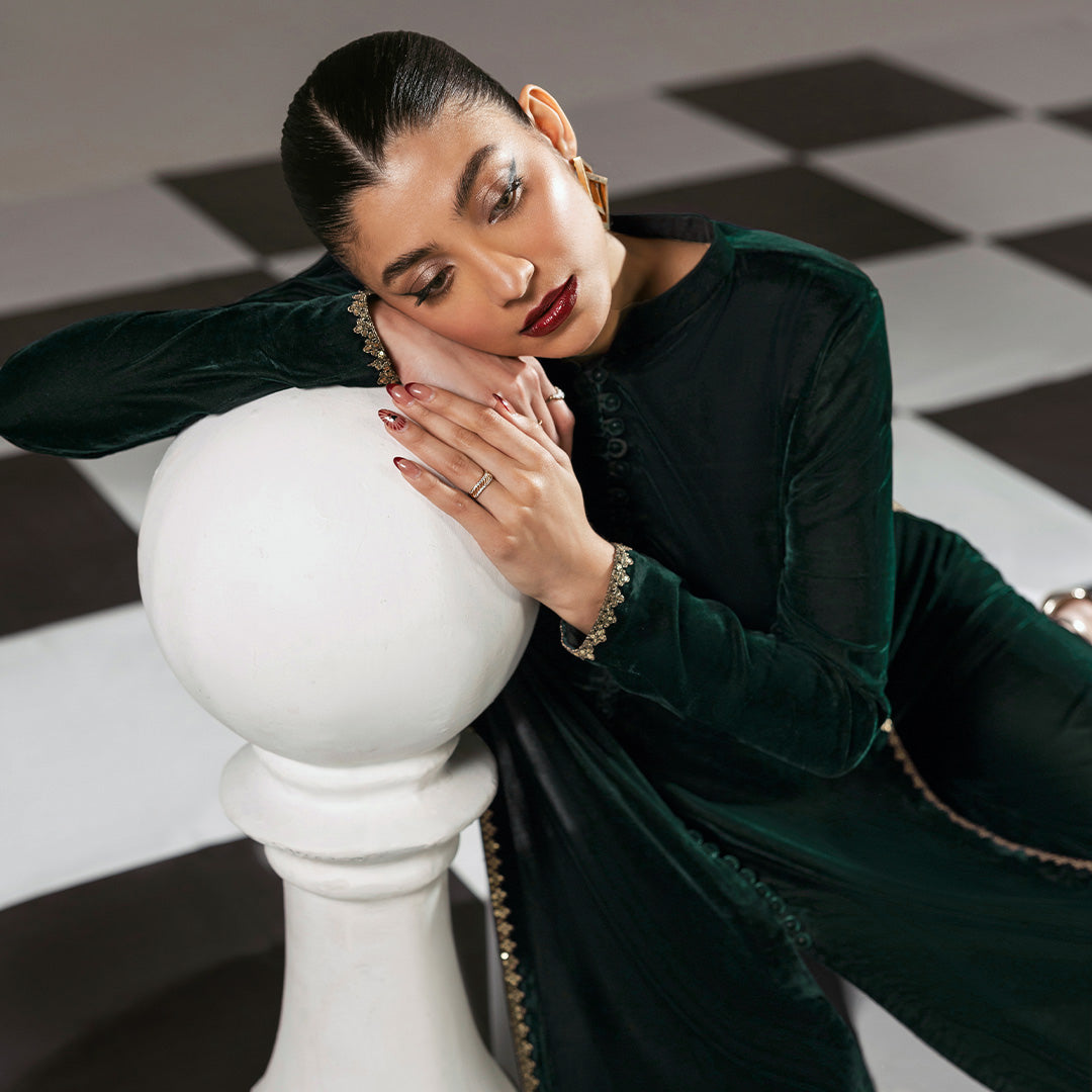 Maharani - Stitched 2Pc - Premium Velvet