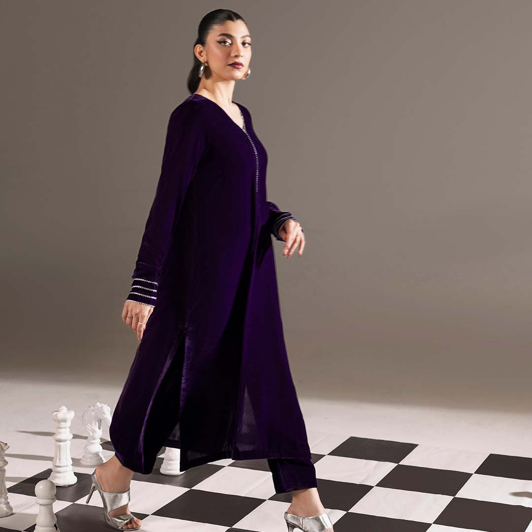 Morni - Stitched 2Pc - Premium Velvet
