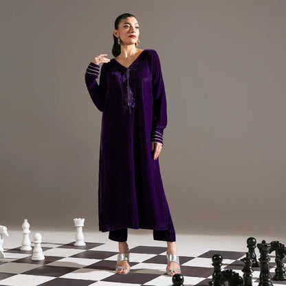 Morni - Stitched 2Pc - Premium Velvet