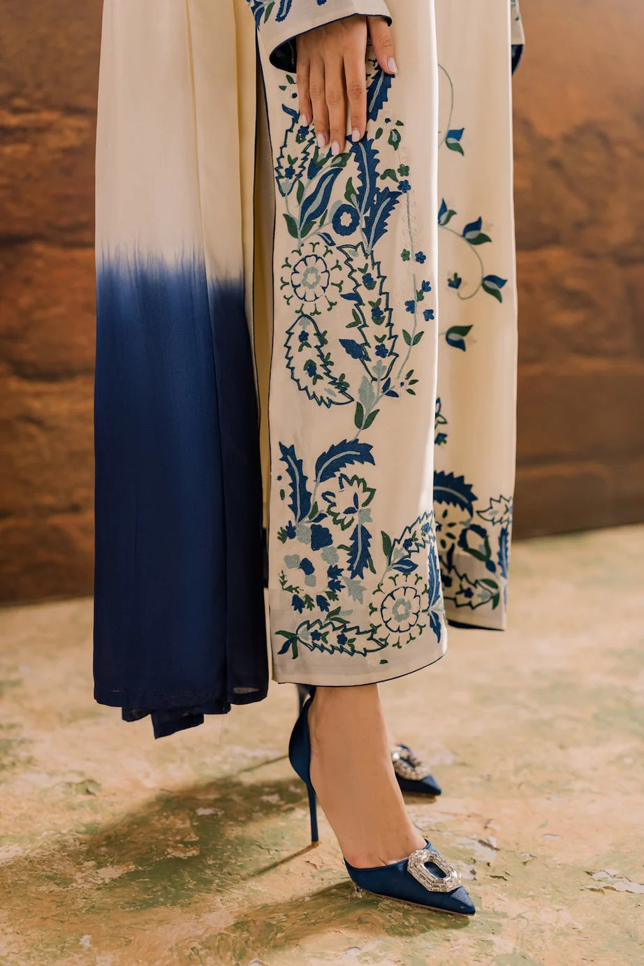 Juliette - 3pc Embroidred Suit - Premium Fabric