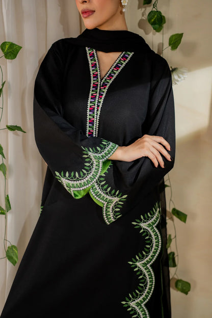 Shanaya - 3pc Embroidred Suit - Premium Fabric