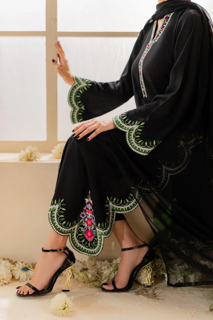 Shanaya - 3pc Embroidred Suit - Premium Fabric