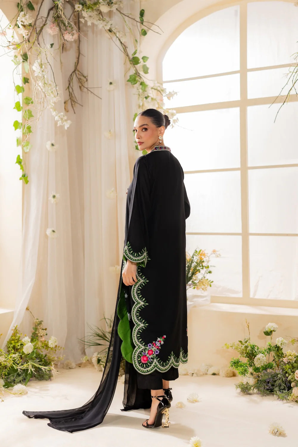 Shanaya - 3pc Embroidred Suit - Premium Fabric