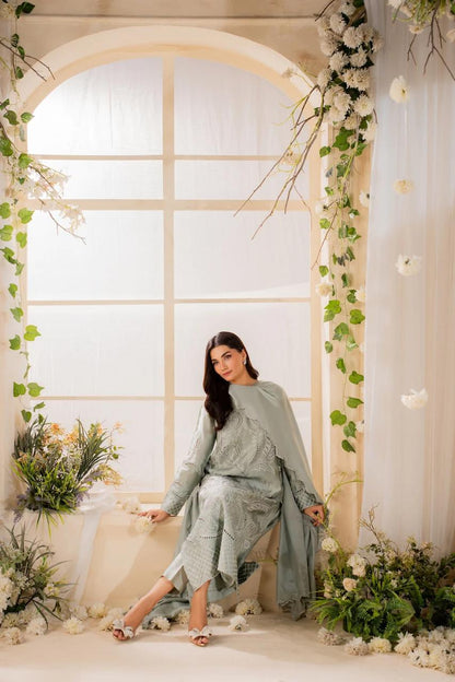 Sufaira - 3pc Cutwork Embroidred Suit - Premium Fabric